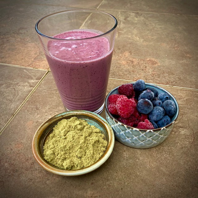 Berry Smoothie with Pumpkin Seed Flour – Pepo Farms