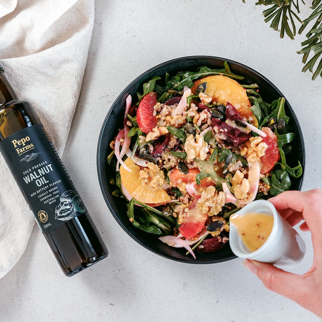 Vibrant Beet, Orange & grain salad – Pepo Farms