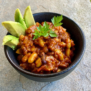 Middle Eastern Smokey Beans with Pecan Oil