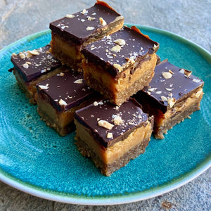 Hazelnut Caramel Slice