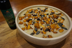 Italian Creamy Rice with Roasted Pumpkin and Leek