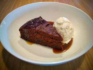 Pecan Flour Sticky Date Pudding with Caramel Sauce