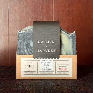 Gather + Harvest Balm Mint & Charcoal Soap