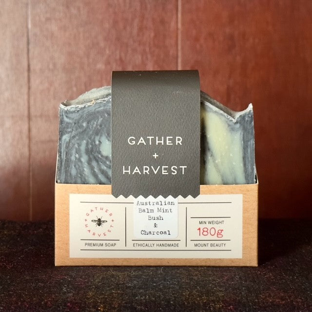 Gather + Harvest Balm Mint & Charcoal Soap